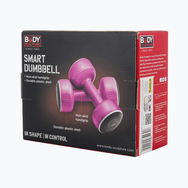 Vinylové činky Body Sculpture Smart Bw 108 3 kg pink 5