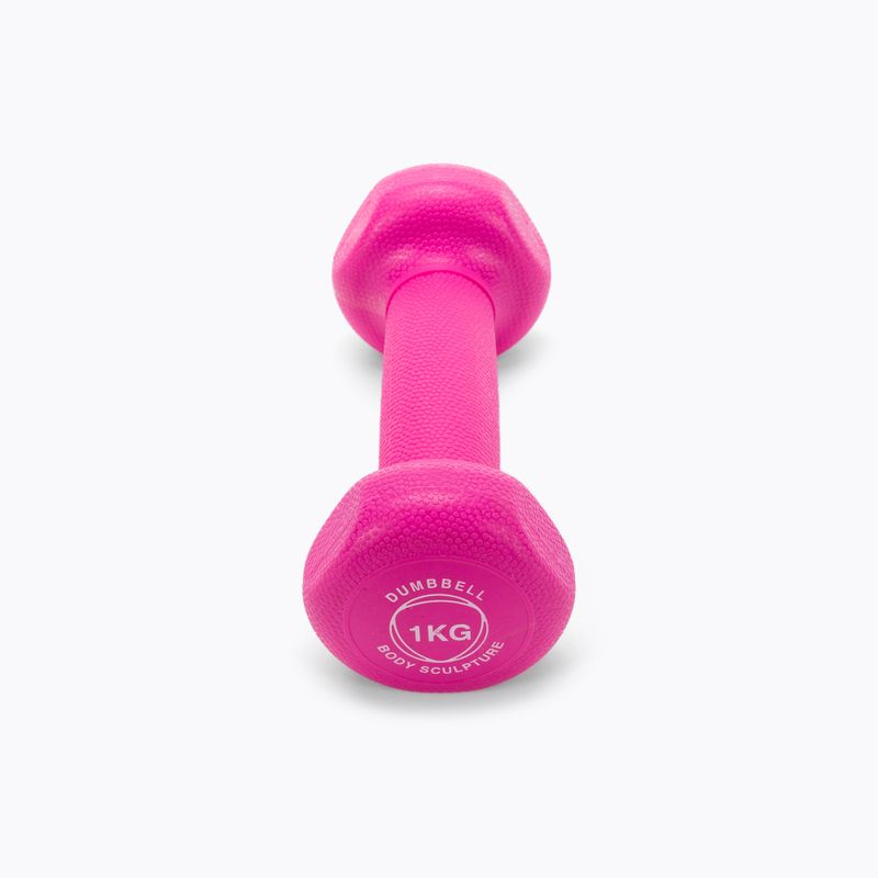 Body Sculpture neoprénová činka 1 kg ružová BW 131_1KG 3