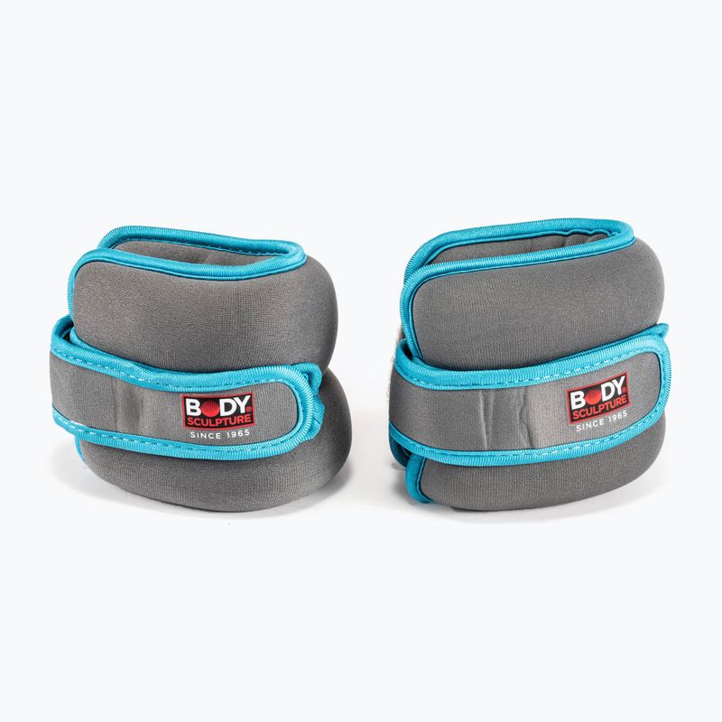Závažia na zápästia Body Sculpture Bb 2720U 2 x 1,15 kg grey/blue 2