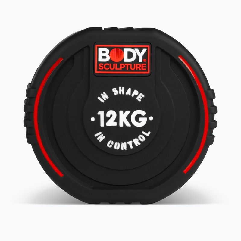 Gumovaná činka Body Sculpture TPU BW 133 12 kg black 4