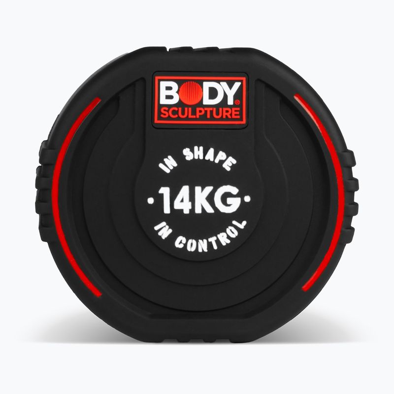 Gumovaná činka Body Sculpture TPU BW 133 14 kg black 4