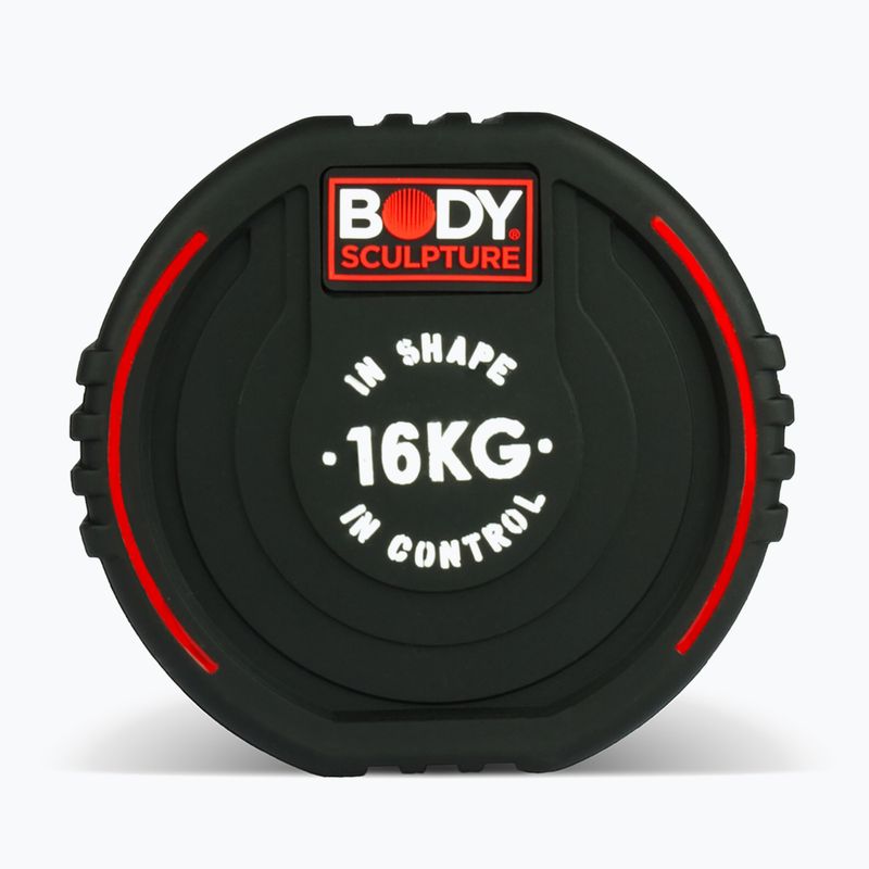 Gumovaná činka Body Sculpture TPU BW 133 16 kg black 4