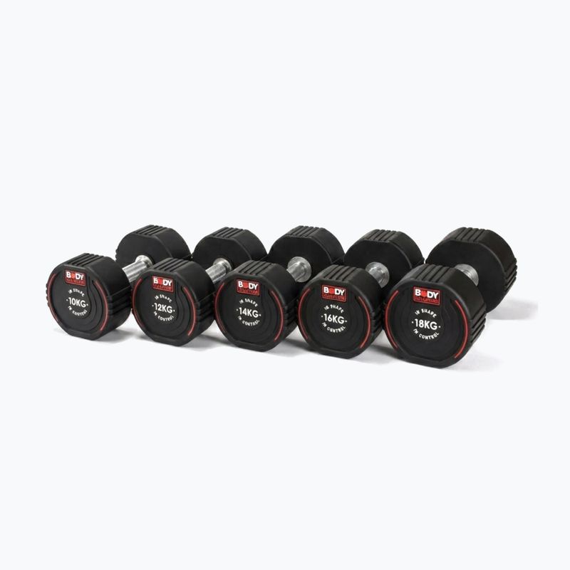 Gumovaná činka Body Sculpture TPU BW 133 16 kg black 8