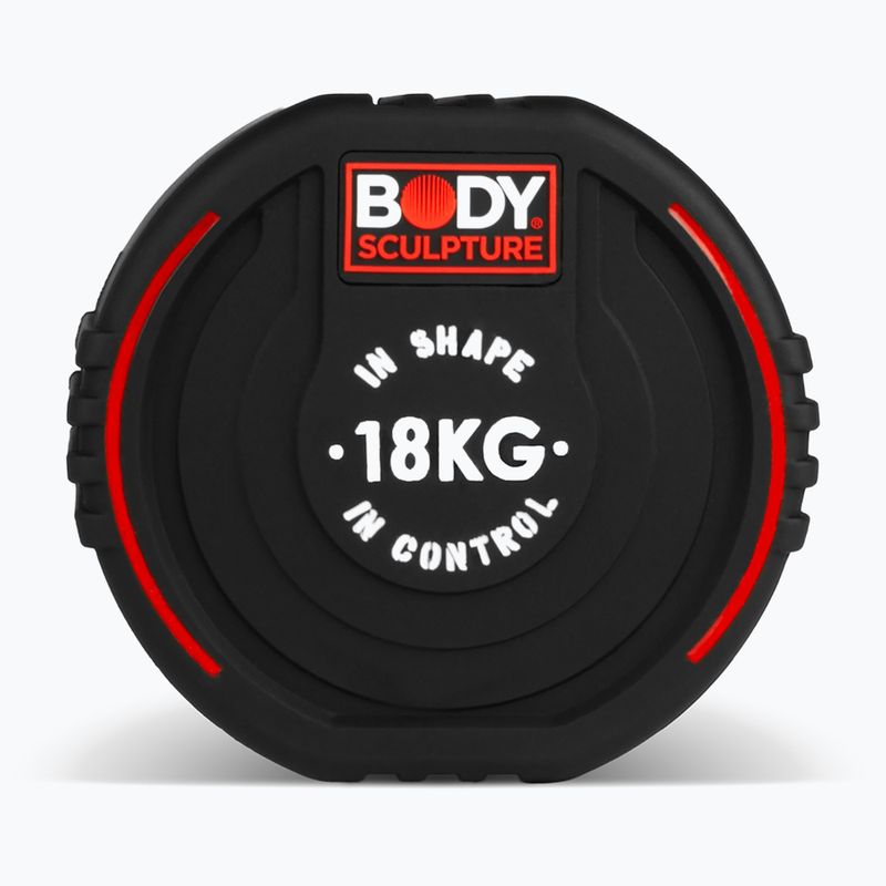 Gumovaná činka Body Sculpture TPU BW 133 18 kg black 4