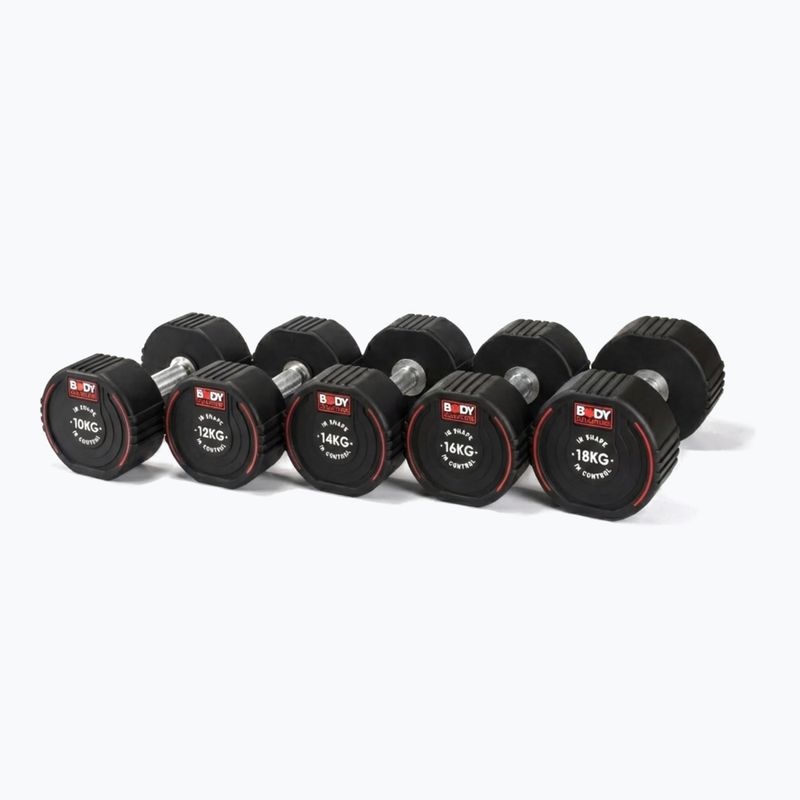 Gumovaná činka Body Sculpture TPU BW 133 4 kg black 8