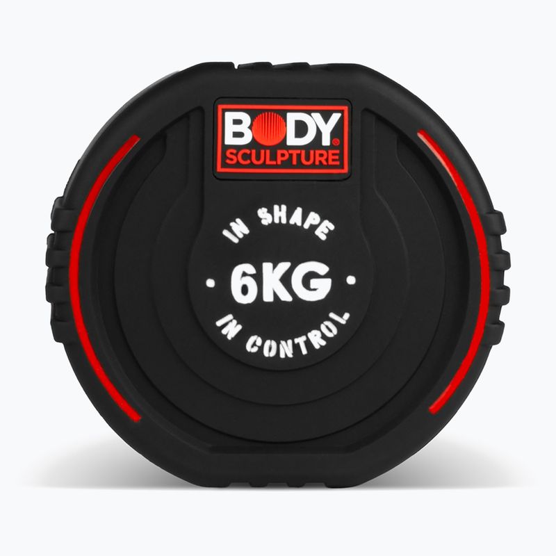 Gumovaná činka Body Sculpture TPU BW 133 6 kg black 4