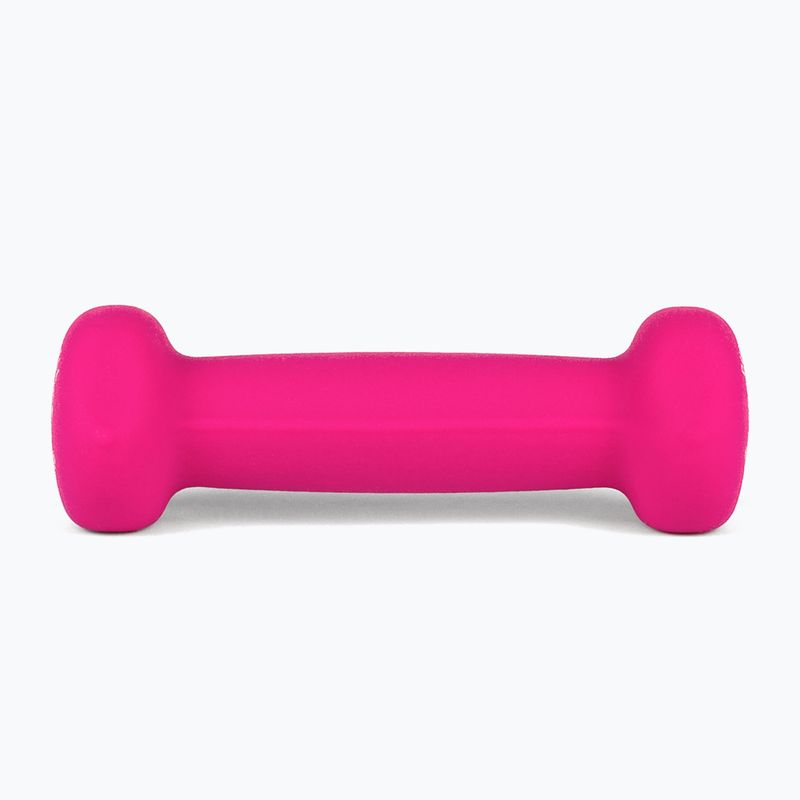 Gumovaná činka Body Sculpture BW 513 z PVC 1 kg pink 2