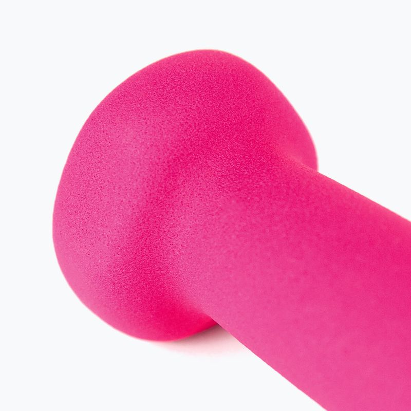 Gumovaná činka Body Sculpture BW 513 z PVC 1 kg pink 6