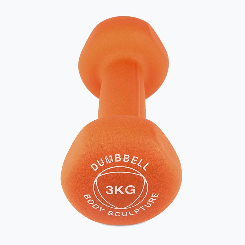 Gumovaná činka Body Sculpture BW 513 z PVC 3 kg orange 3