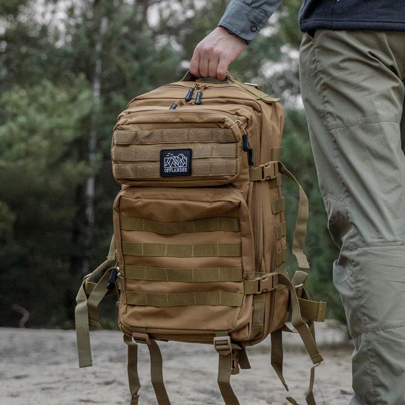 Turistický batoh OFFLANDER Survival 43 l khaki 7