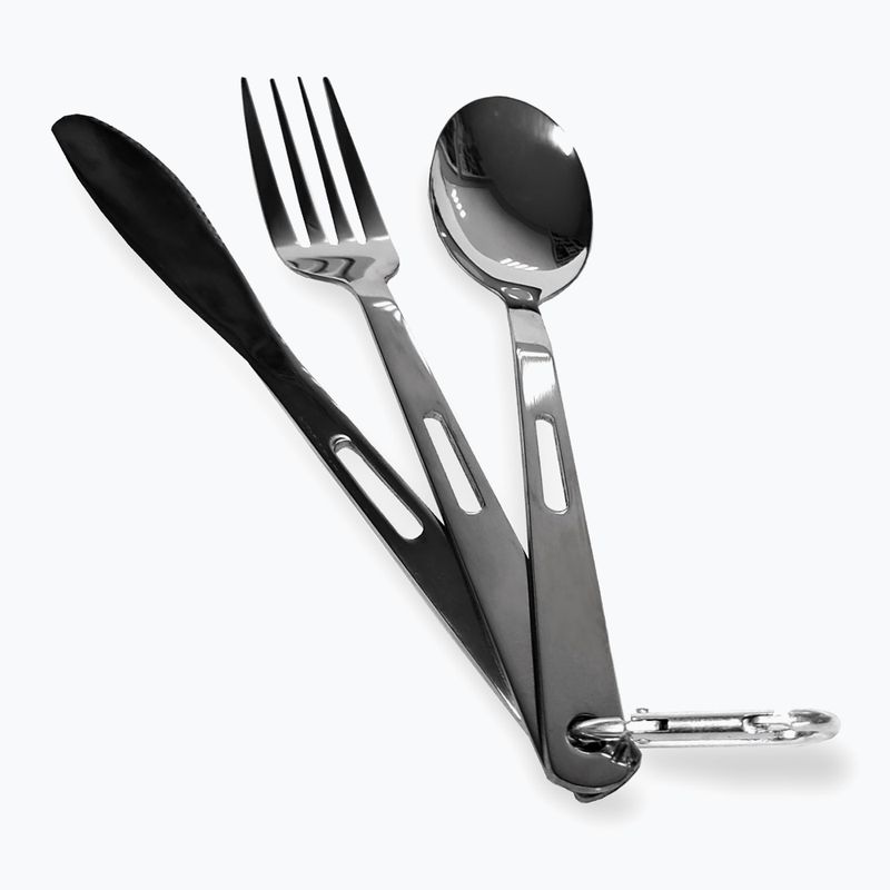 Súprava príborov OFFLANDER Camping Cutlery Set with Case green 8