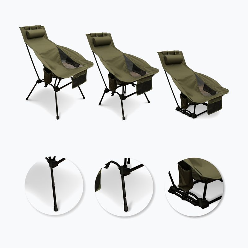 Kempingové kreslo OFFLANDER Off_Acc_50 składane olive 5