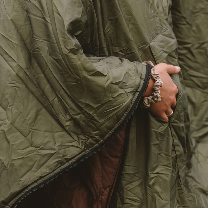Ponczo OFFLANDER Off_Cacc_05 Nepremokavé zeleno-hnedé 8