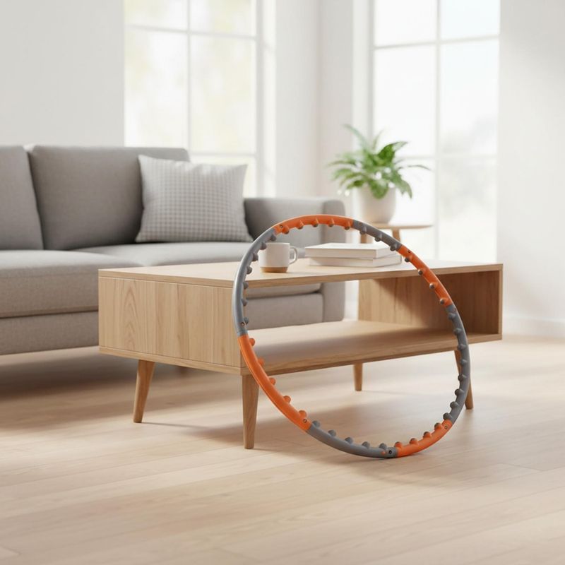Obruč Hula hoop so závažím Body Sculpture Bb 6430 1.2 Kg grey/orange 8