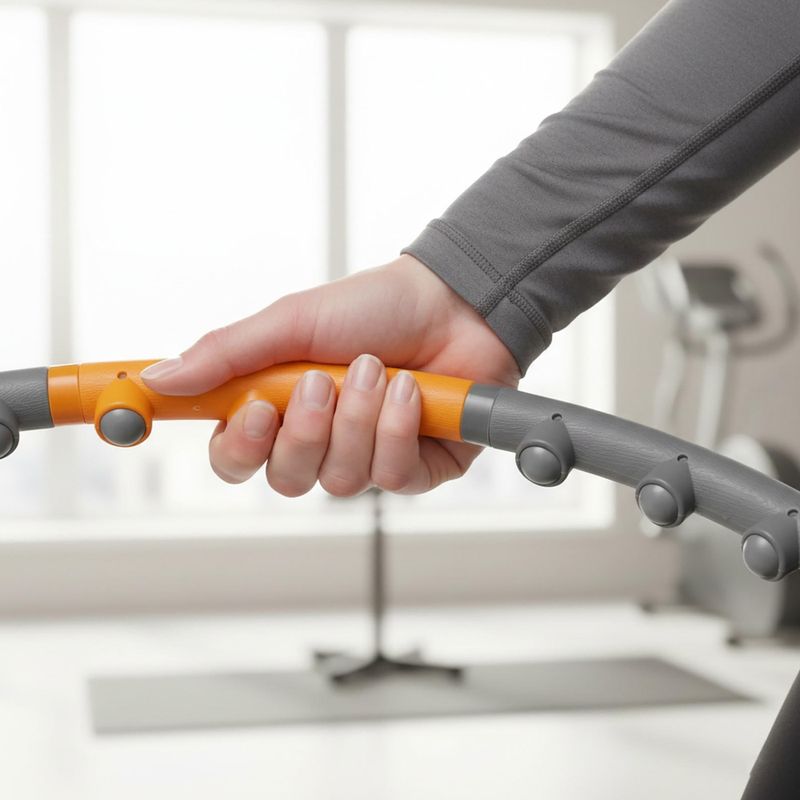 Obruč Hula hoop so závažím Body Sculpture Bb 6430 1.2 Kg grey/orange 12