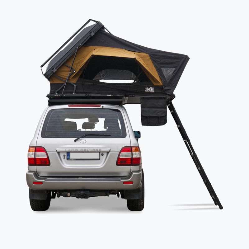 Strešný stan pre 3 osoby OFFLANDER Fold E 150 brown/black 5