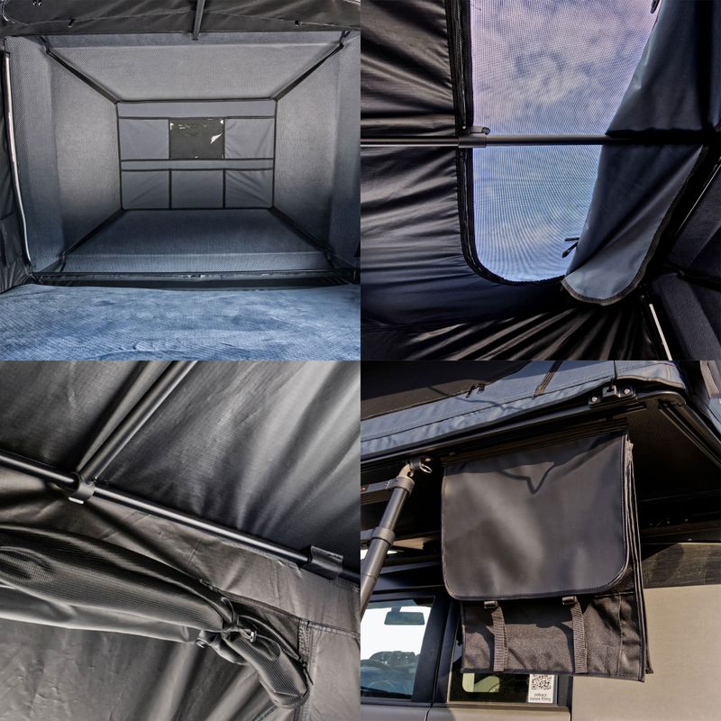 Strešný stan pre 2 osoby OFFLANDER Fold Y 150 black 6