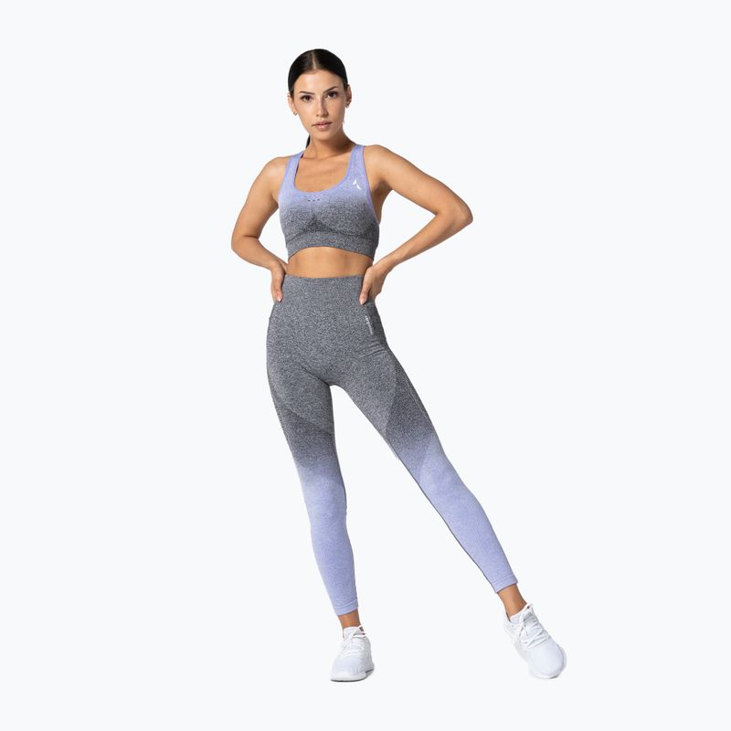 Carpatree Phase Seamless fialovo-sivá fitness podprsenka CP-PSB-PG 2