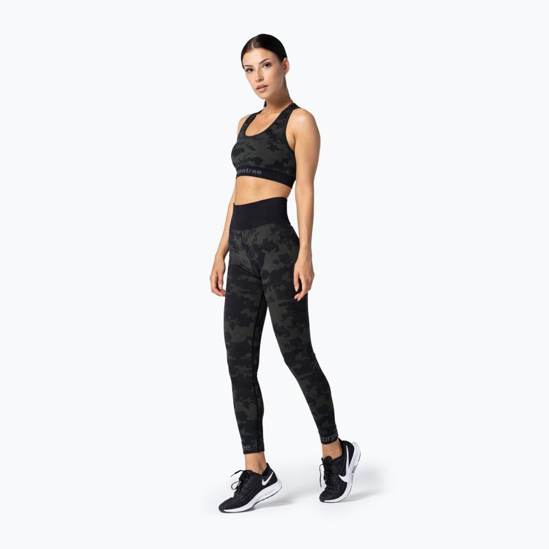 Fitness Carpatree Camo Bezšvová zelená podprsenka 3