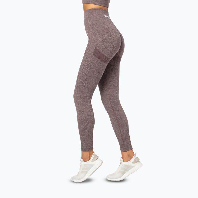Dámske tréningové legíny Carpatree Allure Seamless brown melange (pepper corn) 4