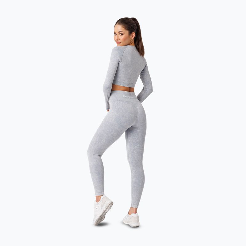 Dámske tréningové tričko s dlhým rukávom Carpatree Yasmine Seamless blue stone wash 3