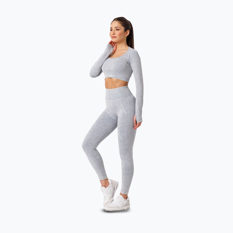 Dámske tréningové legíny Carpatree Yasmine Seamless blue stone wash 2