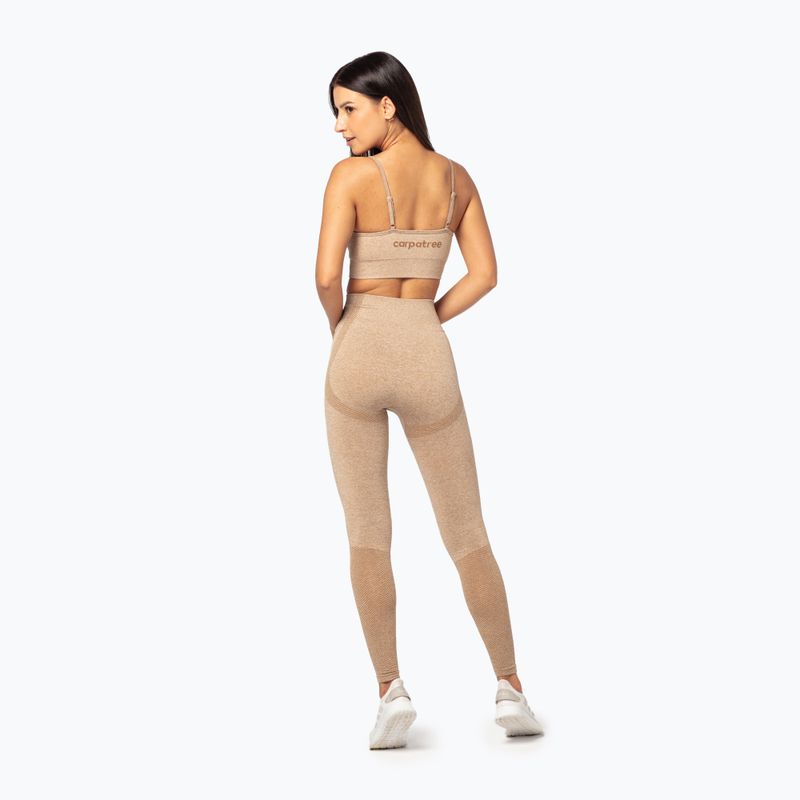 Dámske tréningové legíny Carpatree Vibe Seamless beige melange 2