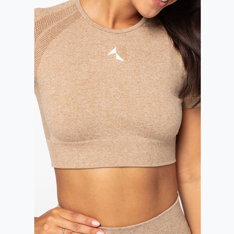 Dámsky tréningový top Carpatree Vibe Seamless beige melange 4
