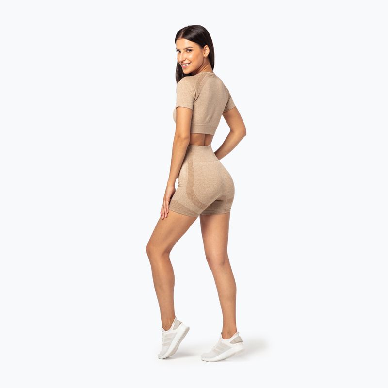 Dámske krátke nohavice Carpatree Vibe Seamless beige melange 2