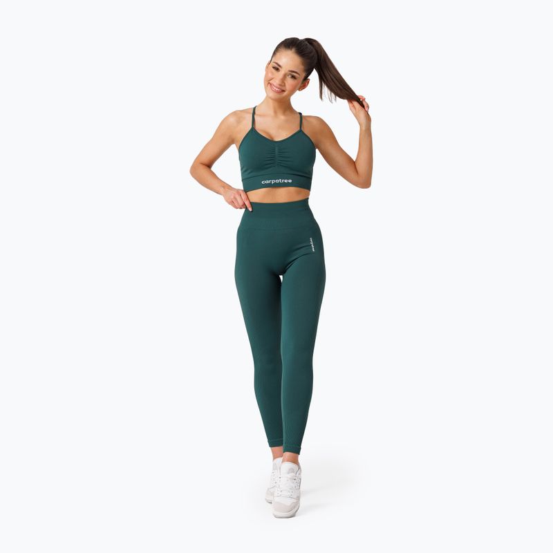 Dámske tréningové legíny Carpatree Allure Seamless forest green 2