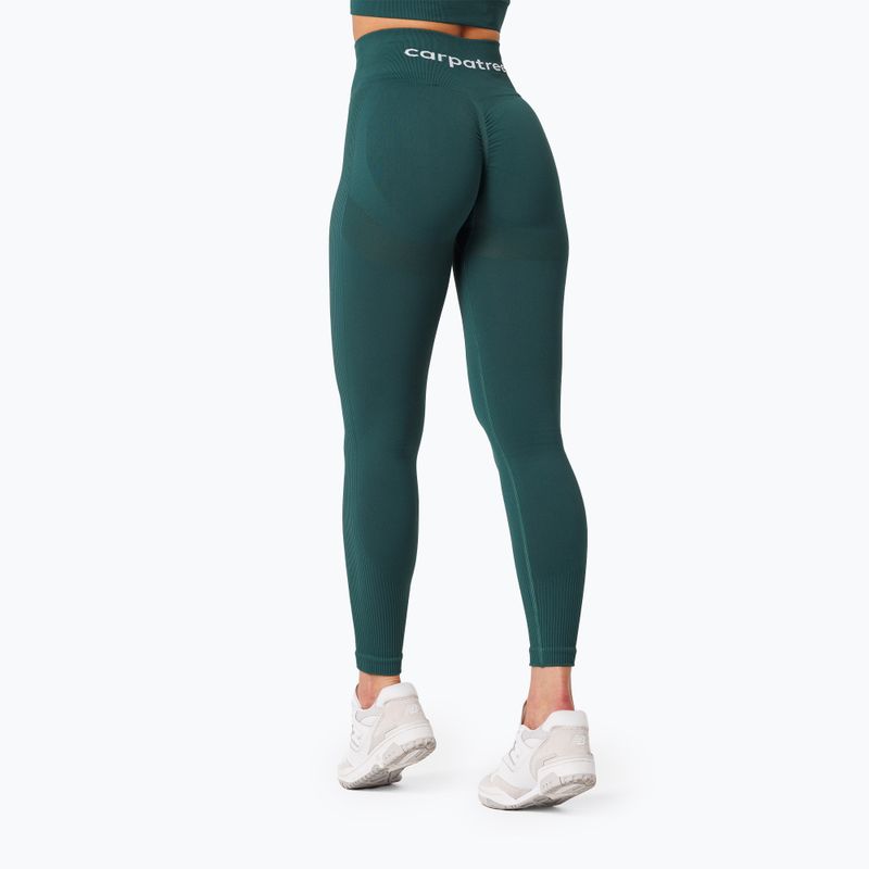 Dámske tréningové legíny Carpatree Allure Seamless forest green 5