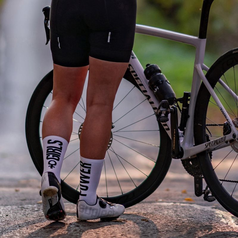 Dámske cyklistické ponožky LUXA Girls Power white LAM21SGPS1 7