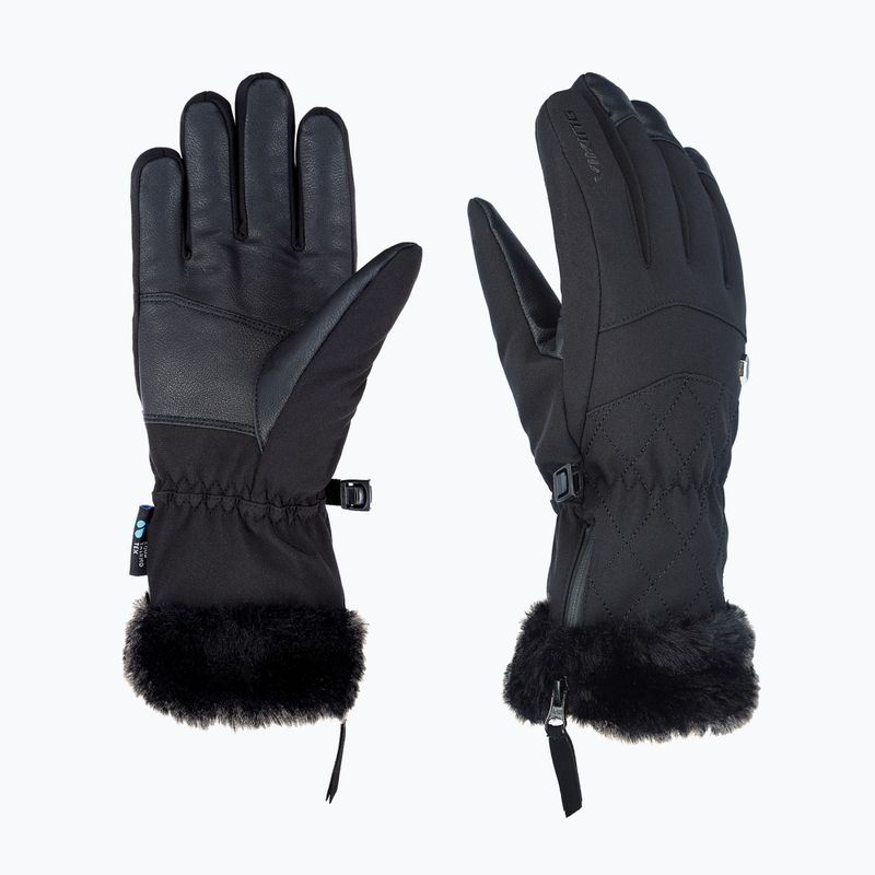 Dámske lyžiarske rukavice Viking Meris Ski black