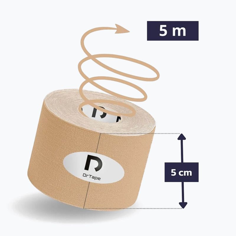 Kineziologické tejpy DrTape Kinesiology Tape beige 2