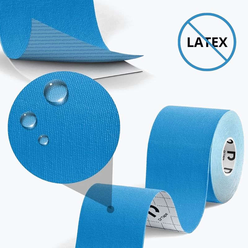 Kineziologické tejpy DrTape Kinesiology Tape blue 3