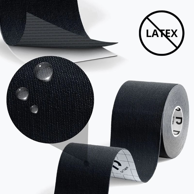 Kineziologické tejpy DrTape Kinesiology Tape black 3