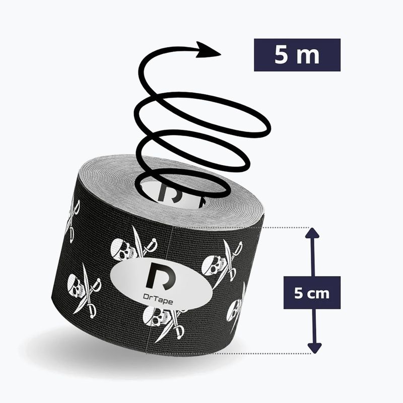 Taśma do kinesiotapingu DrTape Kinesiology Tape pirate 2