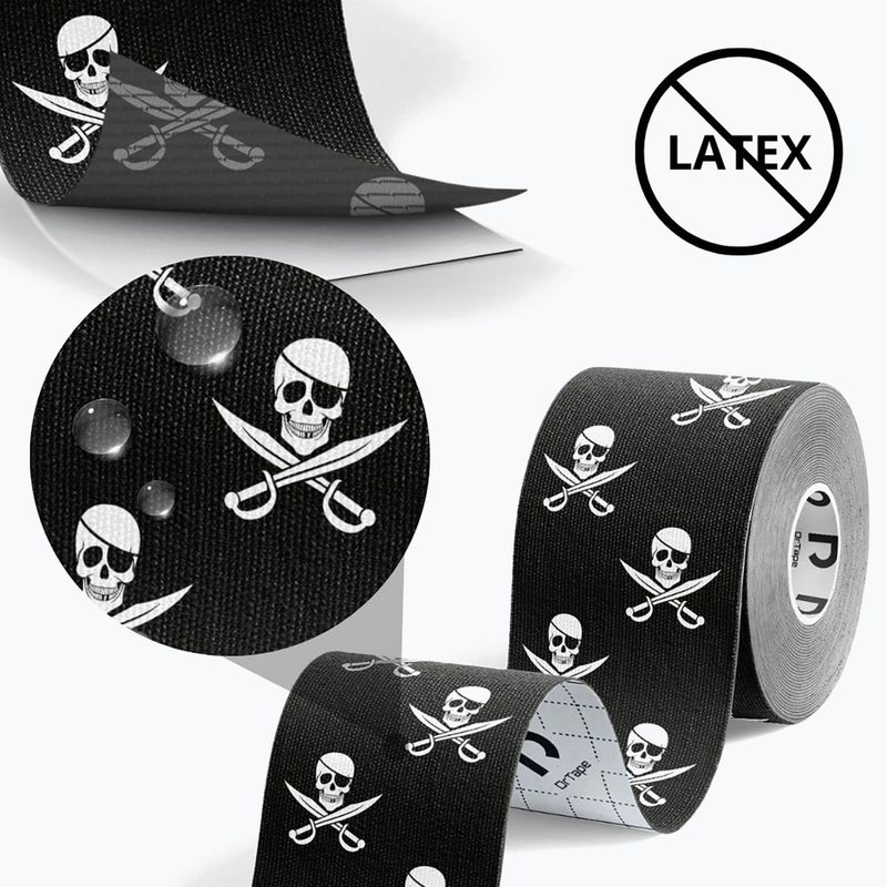 Kineziologické tejpy DrTape Kinesiology Tape pirate 3