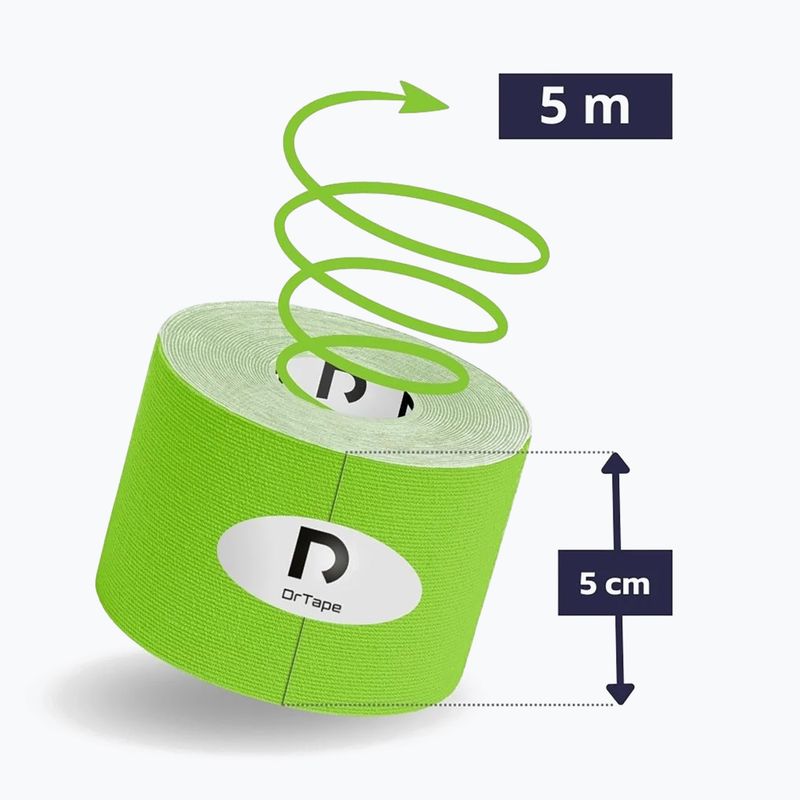 Kineziologické tejpy DrTape Kinesiology Tape green 2