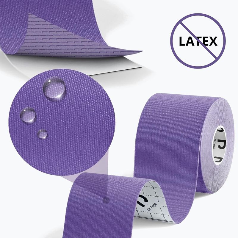 Kineziologické tejpy DrTape Kinesiology Tape purple 3