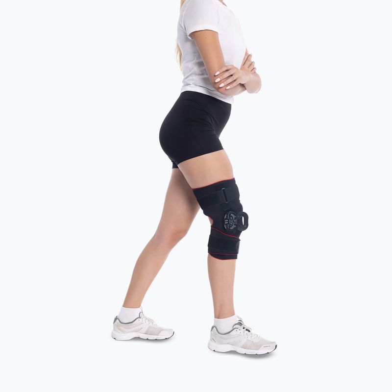 Kolenná ortéza MSupport Red black 3