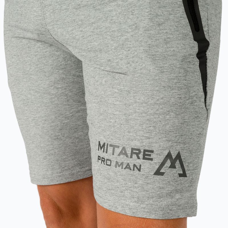 MITARE PRO MAN Best Classic svetlosivé pánske tréningové šortky K112 5