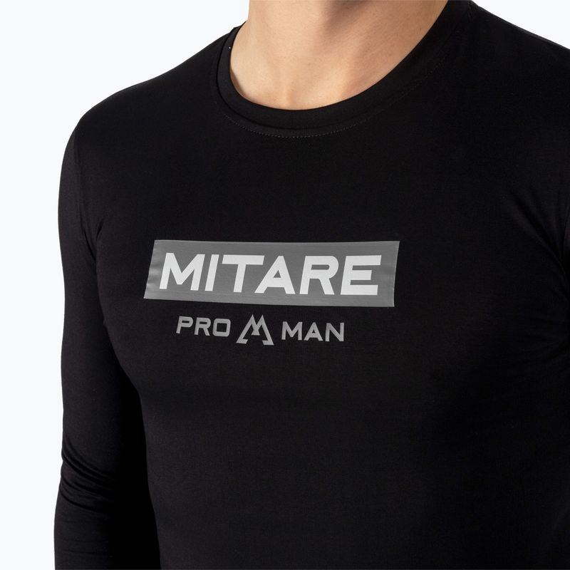 MITARE PRO pánske tričko s dlhým rukávom čierne K094 4