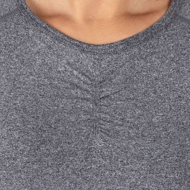 Dámsky tréningový top s dlhým rukávom MITARE Push Up Max Crop Top dark grey K084 4