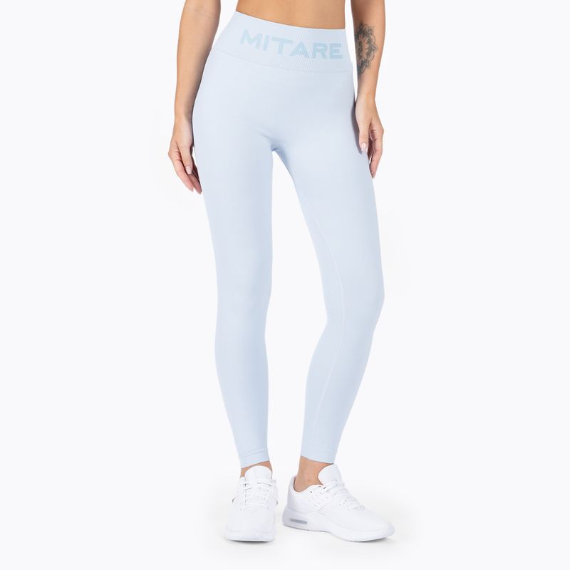 Dámske bezšvové legíny MITARE Push Up Sunny blue K113