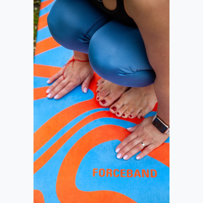 Podložka na jogu/fitness ORCEBAND Abstract Orange 4 mm orange/blue 5