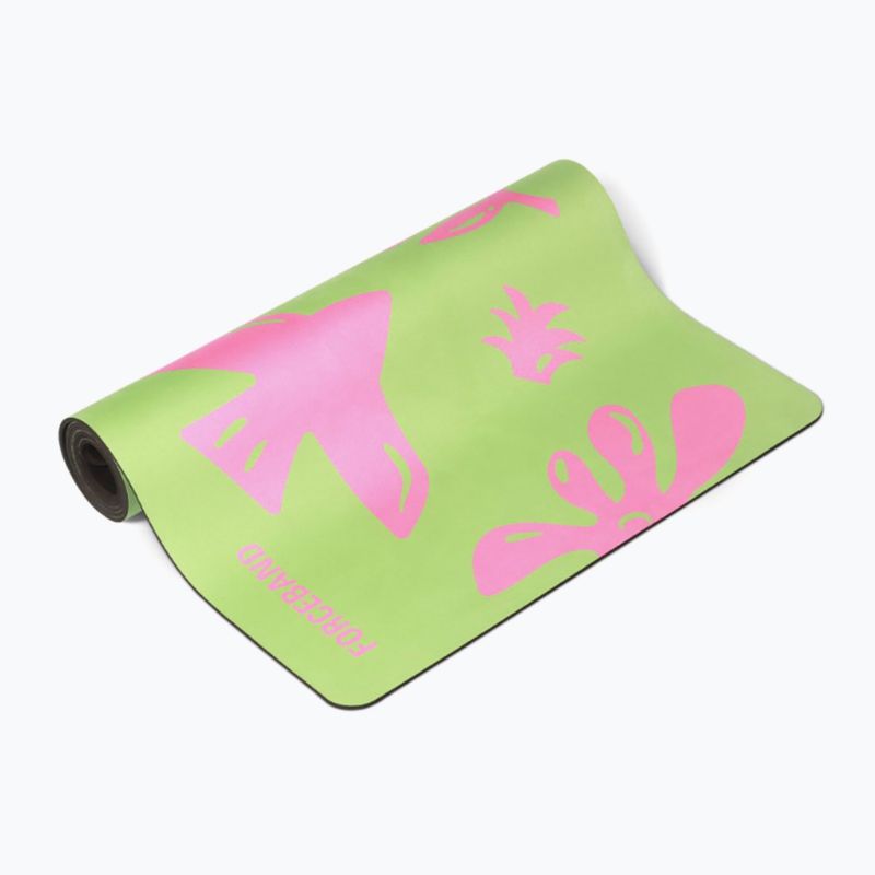 Podložka na jogu/fitness ORCEBAND Energy Pistachio 4 mm pistachio/pink 3