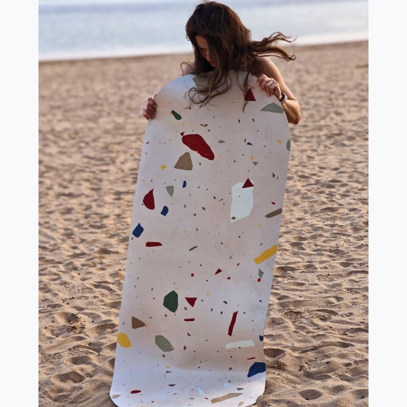 Podložka na jogu FORCEBAND Mineral microfiber + eco rubber 5 mm mineral 2