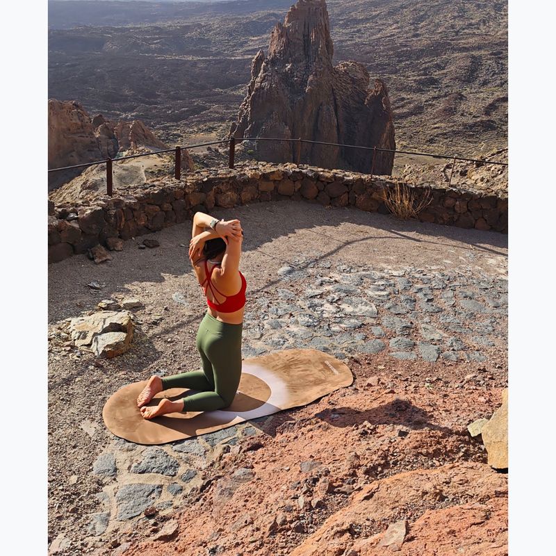 Podložka na jogu FORCEBAND Mocha microfiber + eco rubber 5 mm mocha 3