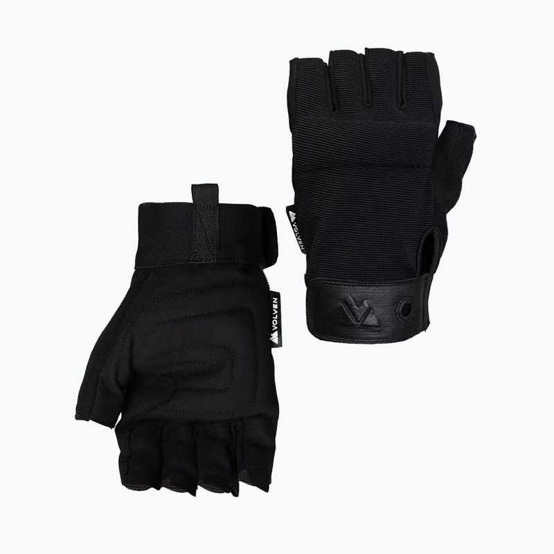Lezecké rukavice Volven Ferrata Half Finger black 2